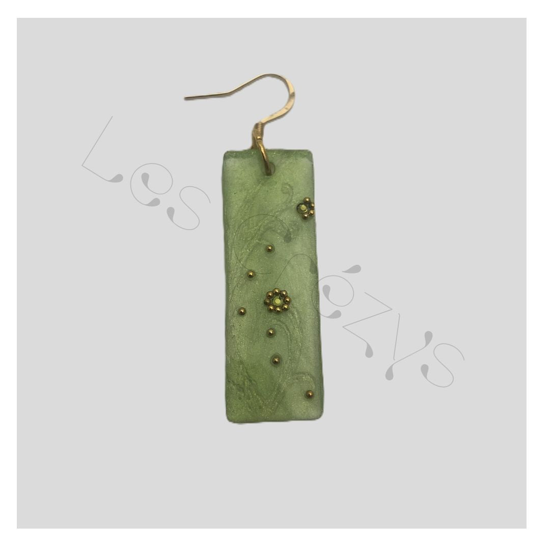 Boucles crochets d'oreilles dorés